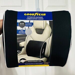 Goodyear Lumbar Support Pillow for office or car, Memory Foam, Back Support